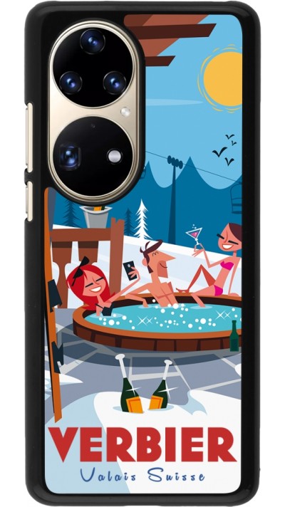 Coque Huawei P50 Pro - Verbier Mountain Jacuzzi