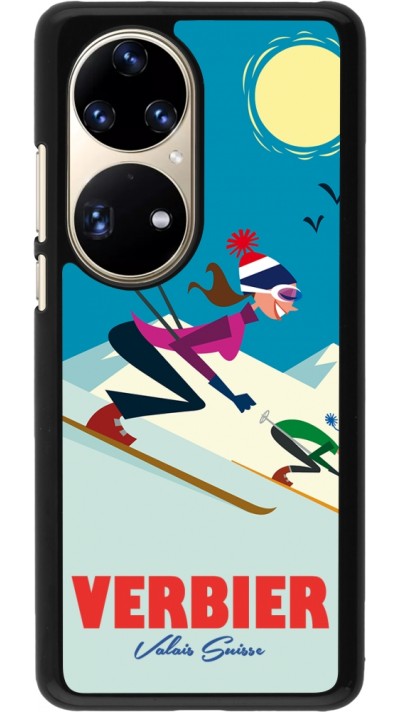 Coque Huawei P50 Pro - Verbier Ski Downhill