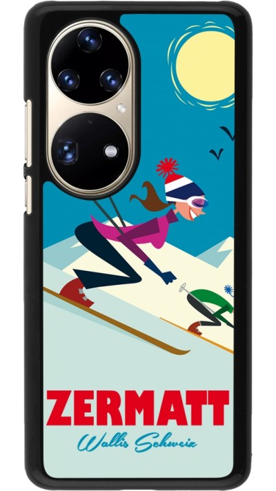 Coque Huawei P50 Pro - Zermatt Ski Downhill