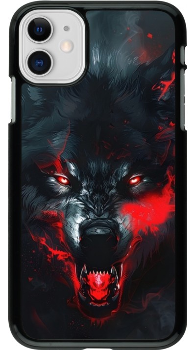 iPhone 11 Case Hülle - Halloween 2024 mad werewolf