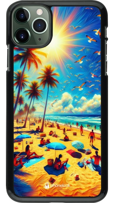 iPhone 11 Pro Max Case Hülle - Sommer Paradies Farbe