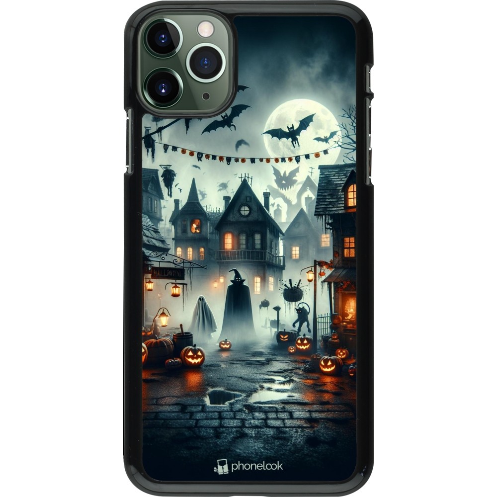 iPhone 11 Pro Max Case Hülle - Halloween Spukstadt