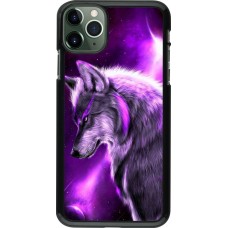 Hülle iPhone 11 Pro Max - Purple Sky Wolf