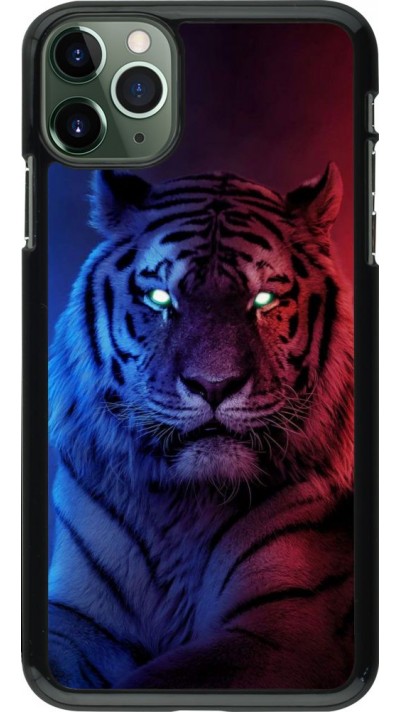 Hülle iPhone 11 Pro Max - Tiger Blue Red