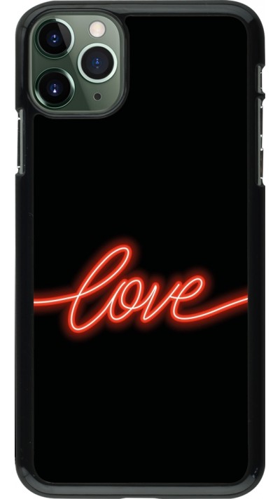 iPhone 11 Pro Max Case Hülle - Valentine 2023 neon love