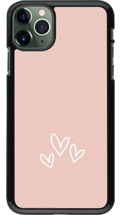 iPhone 11 Pro Max Case Hülle - Valentine 2023 three minimalist hearts