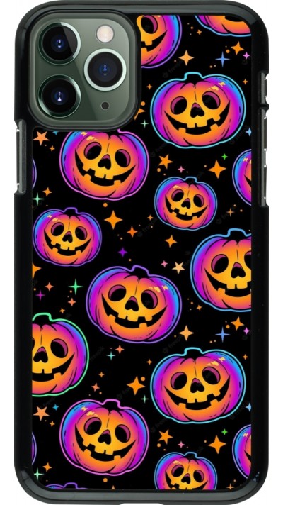 iPhone 11 Pro Case Hülle - Halloween 2024 rainbow pumpkins