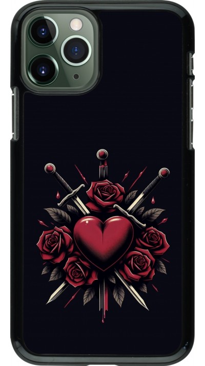 iPhone 11 Pro Case Hülle - Valentine 2024 gothic love
