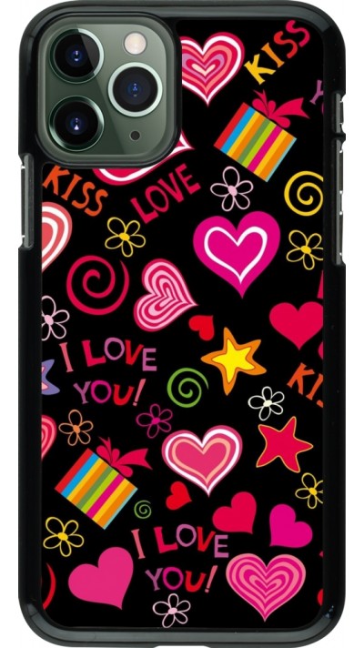 iPhone 11 Pro Case Hülle - Valentine 2023 love symbols