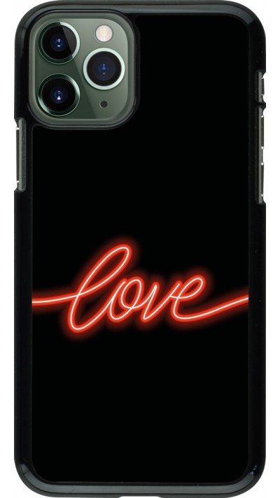 iPhone 11 Pro Case Hülle - Valentine 2023 neon love