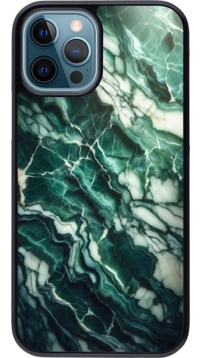 iPhone 12 / 12 Pro Case Hülle - Majestätischer grüner Marmor