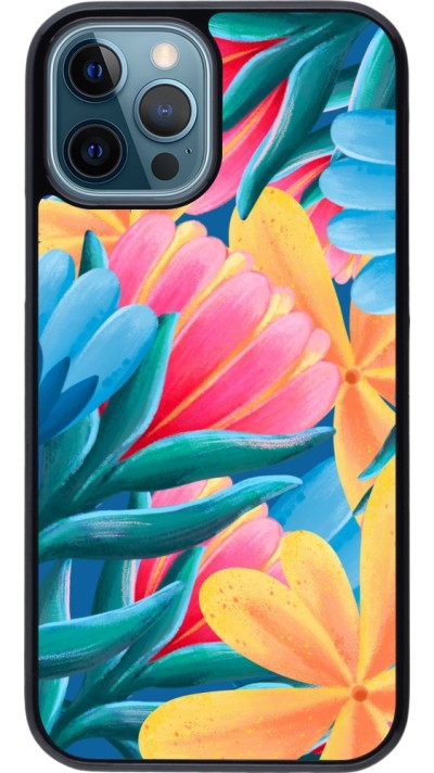 iPhone 12 / 12 Pro Case Hülle - Spring 23 colorful flowers