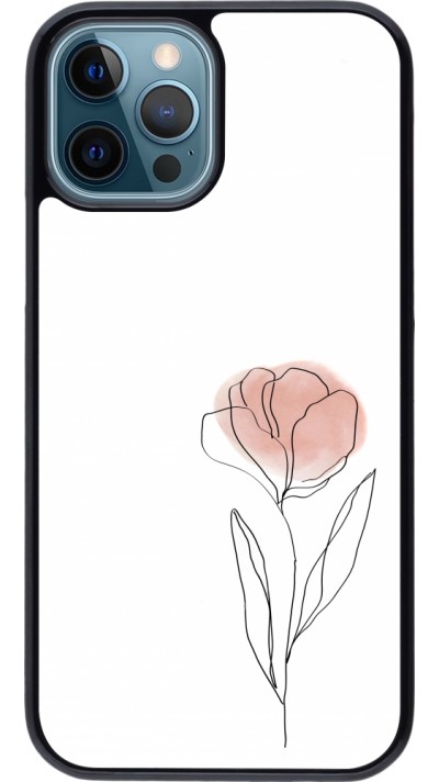iPhone 12 / 12 Pro Case Hülle - Spring 23 minimalist flower