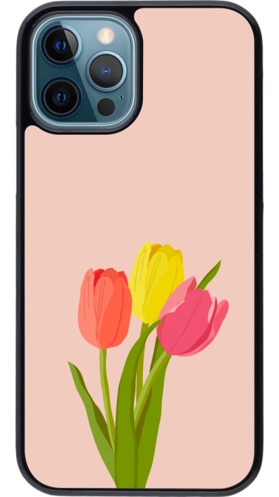 iPhone 12 / 12 Pro Case Hülle - Spring 23 tulip trio