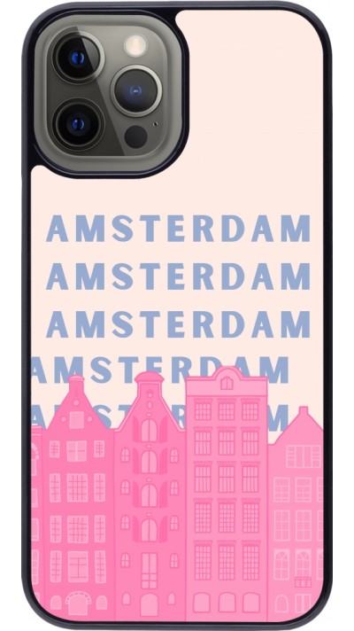 iPhone 12 Pro Max Case Hülle - Amsterdam Pink Print