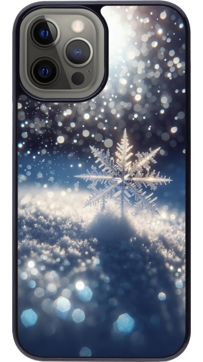 iPhone 12 Pro Max Case Hülle - Schneeflocke Solar Glanz