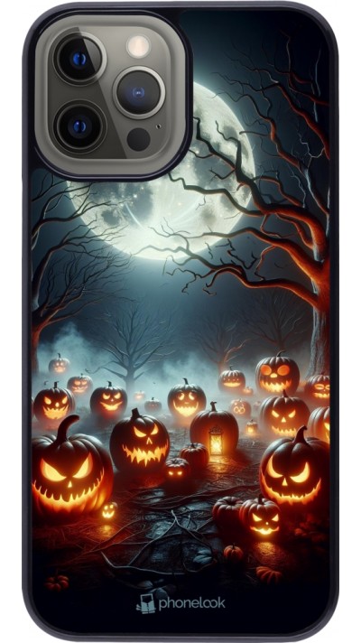 iPhone 12 Pro Max Case Hülle - Halloween 2024 Viele Kuerbisse