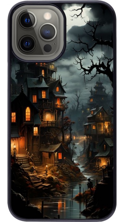 iPhone 12 Pro Max Case Hülle - Halloween 2024 scary town