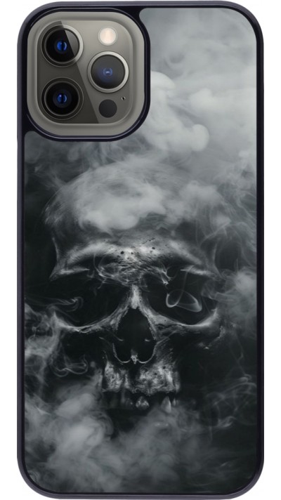 iPhone 12 Pro Max Case Hülle - Halloween 2024 smoky skull