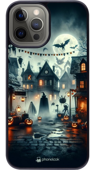 iPhone 12 Pro Max Case Hülle - Halloween Spukstadt