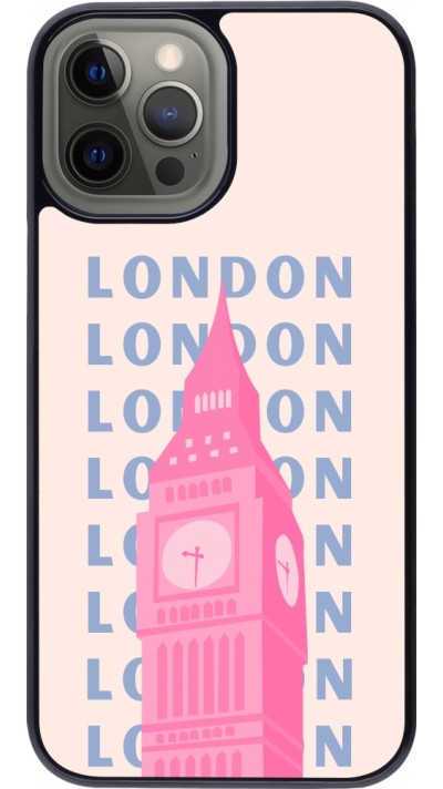 iPhone 12 Pro Max Case Hülle - London Pink Print