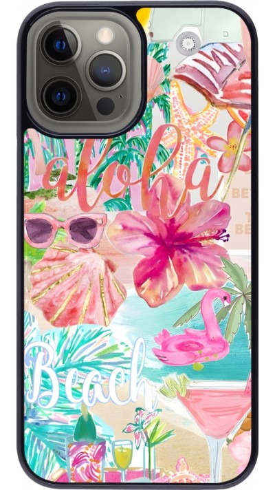 iPhone 12 Pro Max Case Hülle - Preppy Collage Aloha