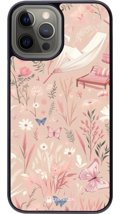 iPhone 12 Pro Max Case Hülle - Sommer Pastellmuster