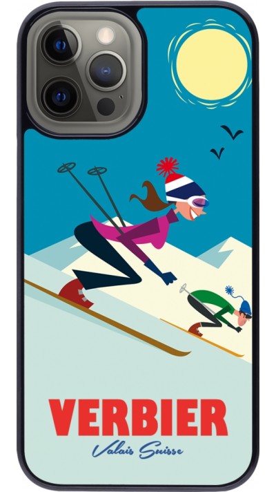 iPhone 12 Pro Max Case Hülle - Verbier Ski Downhill