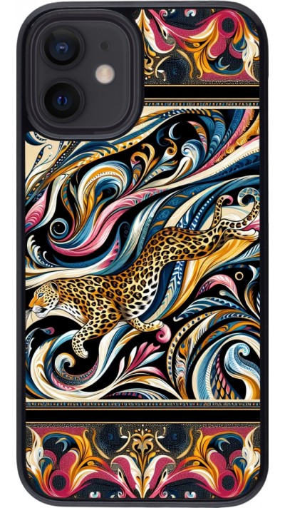 iPhone 12 mini Case Hülle - Leopard Abstrakte Kunst