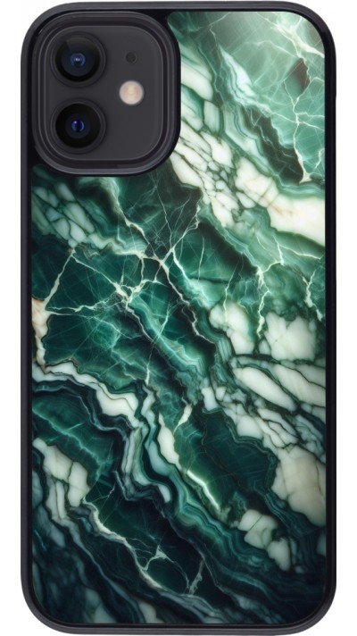 iPhone 12 mini Case Hülle - Majestätischer grüner Marmor