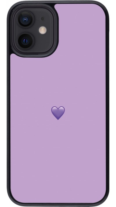 iPhone 12 mini Case Hülle - Valentine 2023 purpule single heart