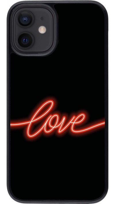 iPhone 12 mini Case Hülle - Valentine 2023 neon love