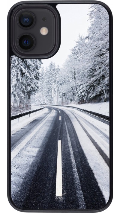 iPhone 12 mini Case Hülle - Winter 22 Snowy Road