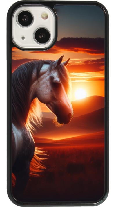 iPhone 13 Case Hülle - Majestätischer Sonnenuntergang Pferd