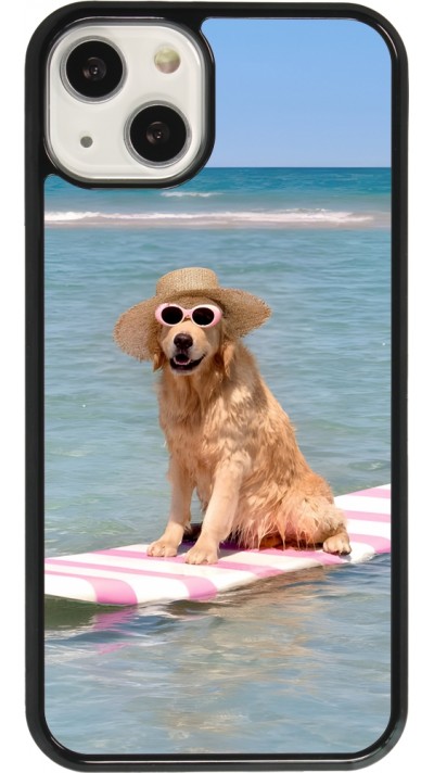 iPhone 13 Case Hülle - Summer Dog on Paddle