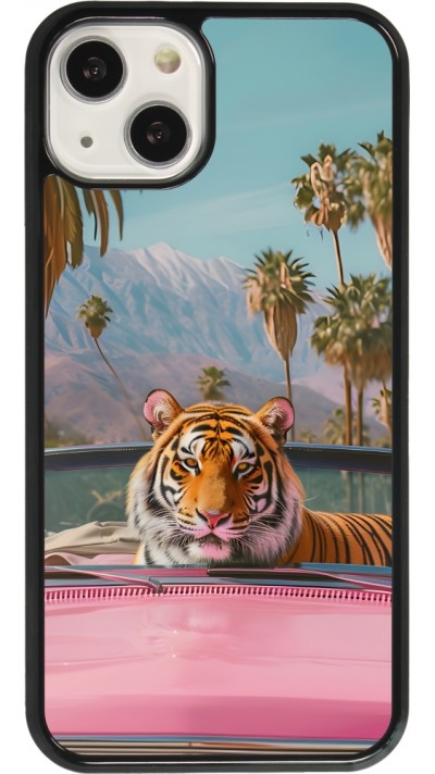 iPhone 13 Case Hülle - Tiger Auto rosa