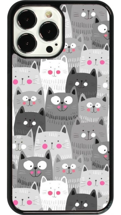 iPhone 13 Pro Max Case Hülle - Katzenschwärme