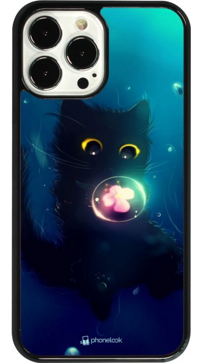 Hülle iPhone 13 Pro Max - Cute Cat Bubble