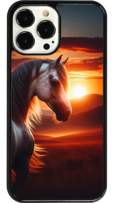 iPhone 13 Pro Max Case Hülle - Majestätischer Sonnenuntergang Pferd