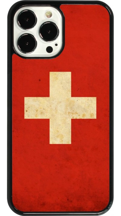 iPhone 13 Pro Max Case Hülle - Vintage Flag SWISS