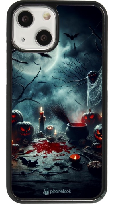 iPhone 13 mini Case Hülle - Halloween 2024 Dunkler Mond