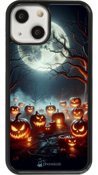 iPhone 13 mini Case Hülle - Halloween 2024 Viele Kuerbisse