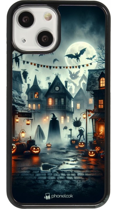 iPhone 13 mini Case Hülle - Halloween Spukstadt