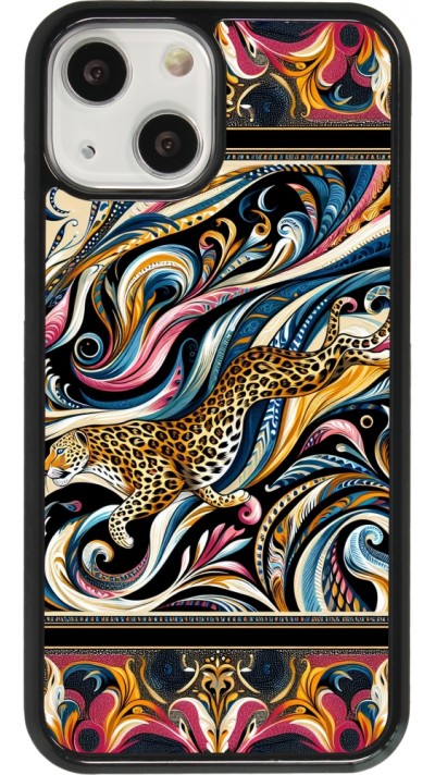 iPhone 13 mini Case Hülle - Leopard Abstrakte Kunst