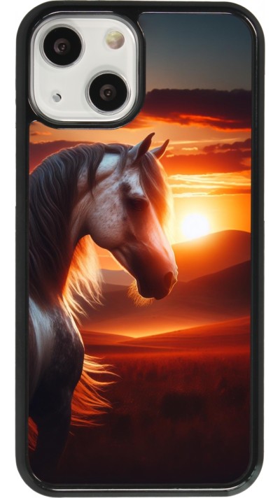 iPhone 13 mini Case Hülle - Majestätischer Sonnenuntergang Pferd