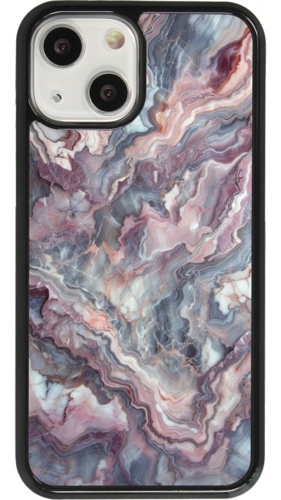 Coque iPhone 13 mini - Marbre violette argentée