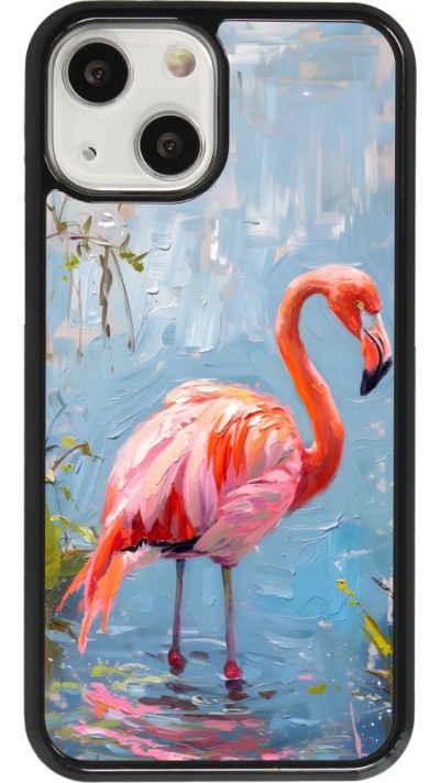 iPhone 13 mini Case Hülle - Paint Flamingo