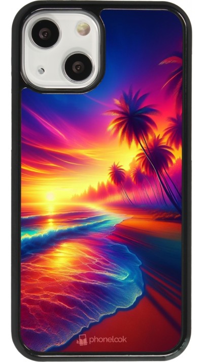 iPhone 13 mini Case Hülle - Strand Sonnenuntergang auffällig