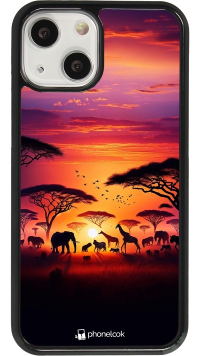 Coque iPhone 13 mini - Safari sunset wildlife