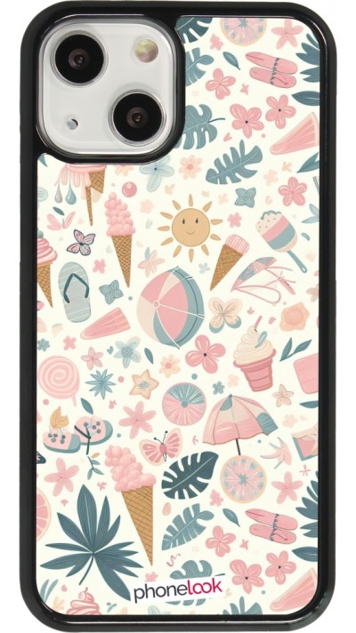 iPhone 13 mini Case Hülle - Sommer Pink Muster